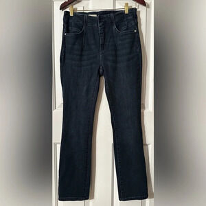 PILCRO Anthropologie Women’s 29 Stretch Dark Wash Straight Leg CLEAN! Blue Jeans